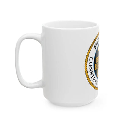 First Naval Construction Regiment (U.S. Navy) White Coffee Mug-Go Mug Yourself