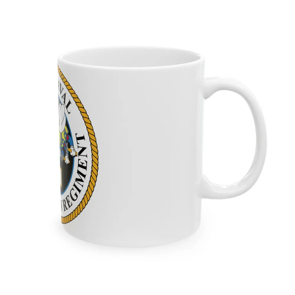 First Naval Construction Regiment (U.S. Navy) White Coffee Mug-Go Mug Yourself