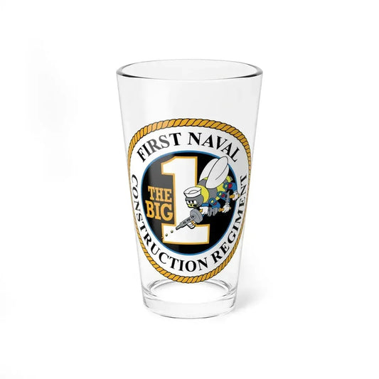 First Naval Construction Regiment (U.S. Navy) Pint Glass 16oz 16oz - Go Mug Yourself