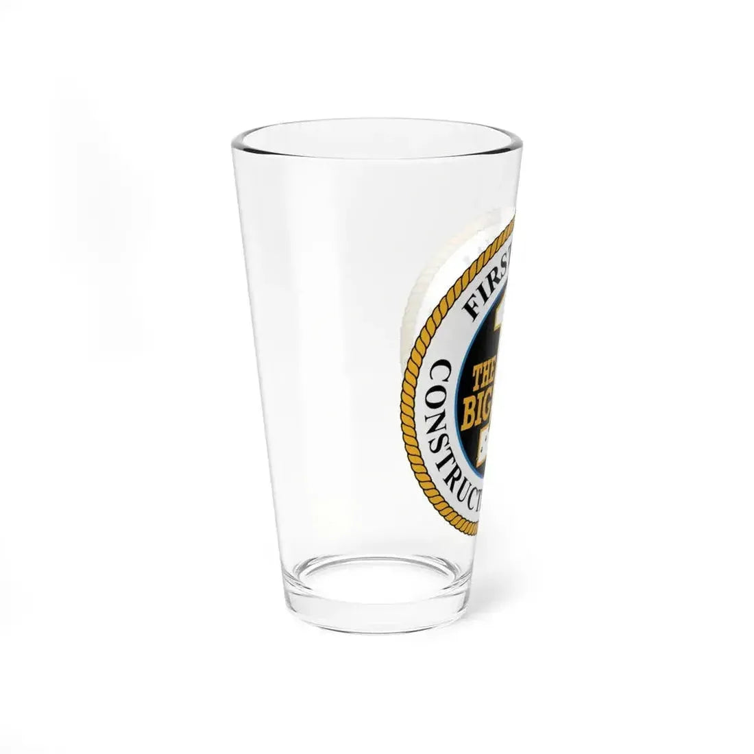 First Naval Construction Regiment (U.S. Navy) Pint Glass 16oz - Go Mug Yourself