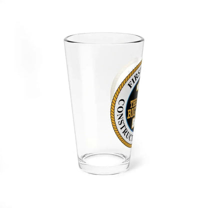 First Naval Construction Regiment (U.S. Navy) Pint Glass 16oz - Go Mug Yourself