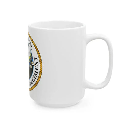 First Naval Construction Regiment (U.S. Navy) White Coffee Mug - Go Mug Yourself
