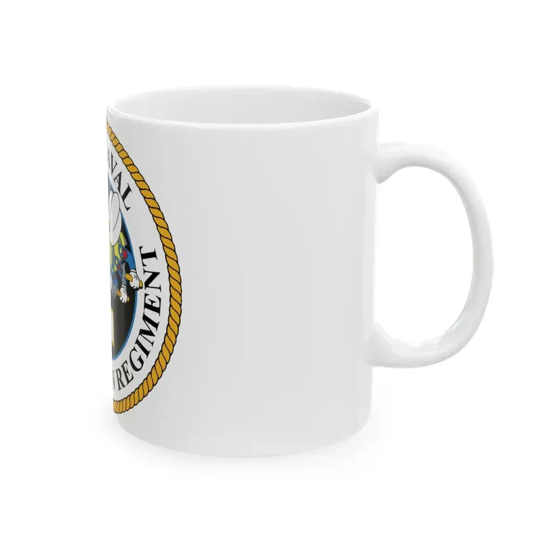 First Naval Construction Regiment (U.S. Navy) White Coffee Mug - Go Mug Yourself