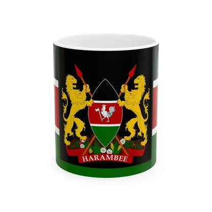 First presidential standard of Kenya (Kenya) White Coffee Mug 11oz - Go Mug Yourself