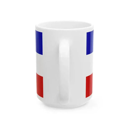 First Proposed Flag of the Peoples Republic of Bosnia and Herzegovina (Bosnia and Herzegovina) White Coffee Mug - Go Mug Yourself