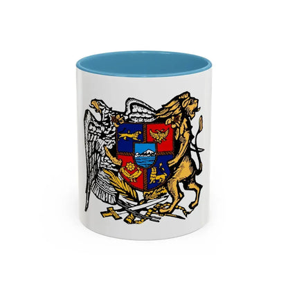 First Republic of Armenia Emblem - Accent Coffee Mug 11oz Light Blue - Go Mug Yourself