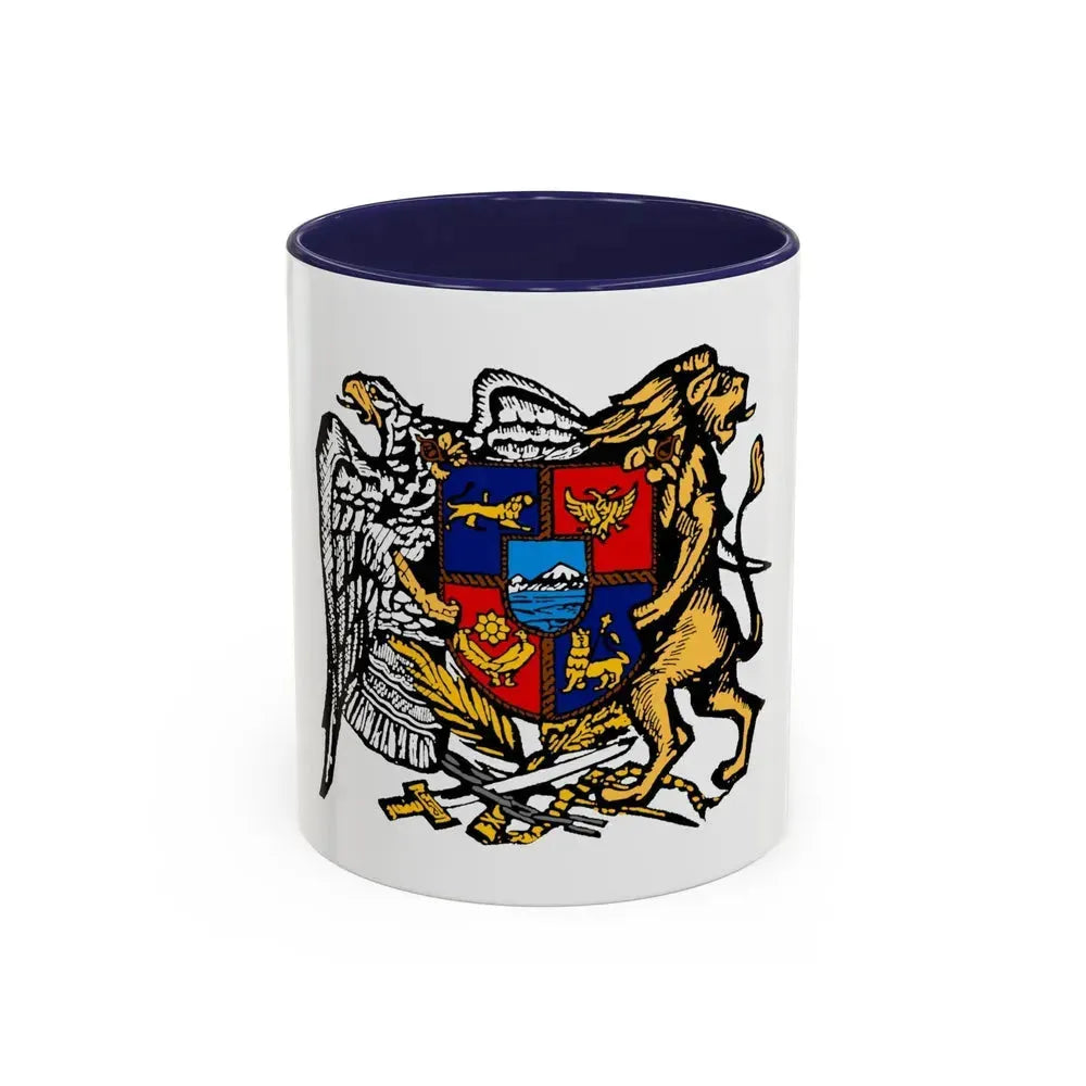 First Republic of Armenia Emblem - Accent Coffee Mug 11oz Navy - Go Mug Yourself