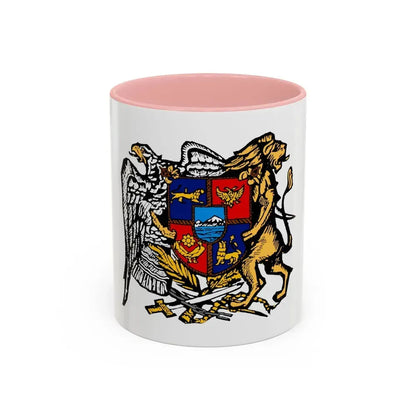 First Republic of Armenia Emblem - Accent Coffee Mug 11oz Pink - Go Mug Yourself