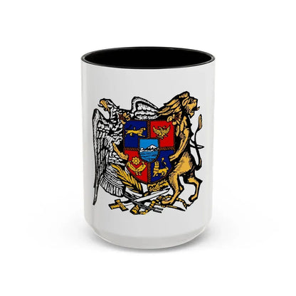 First Republic of Armenia Emblem - Accent Coffee Mug 15oz Black - Go Mug Yourself