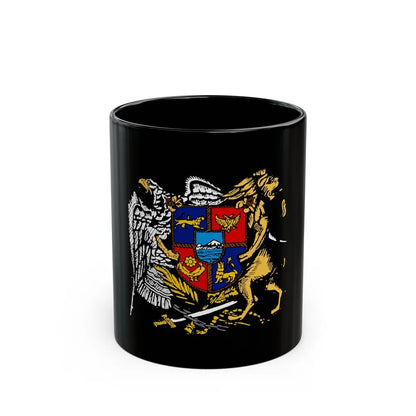 First Republic of Armenia Emblem - Black Coffee Mug-11oz-Go Mug Yourself