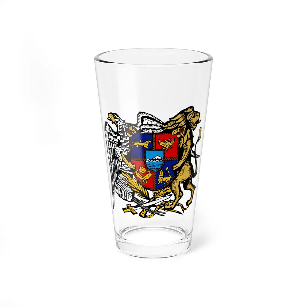 First Republic of Armenia Emblem - Pint Glass 16oz-16oz-Go Mug Yourself