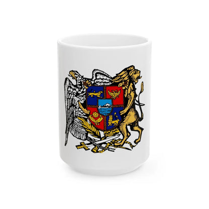 First Republic of Armenia Emblem - White Coffee Mug-15oz-Go Mug Yourself