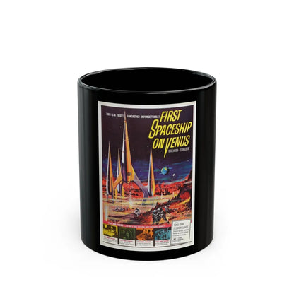 FIRST SPACESHIP ON VENUS 1960 Movie Poster - Black Coffee Mug-11oz-Go Mug Yourself