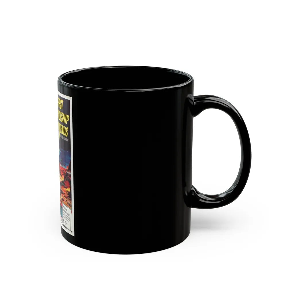 FIRST SPACESHIP ON VENUS 1960 Movie Poster - Black Coffee Mug-Go Mug Yourself