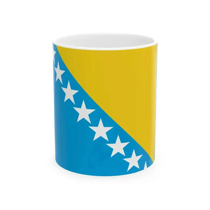 First Westendorp Proposal of BiH flag (Bosnia and Herzegovina) White Coffee Mug 11oz - Go Mug Yourself