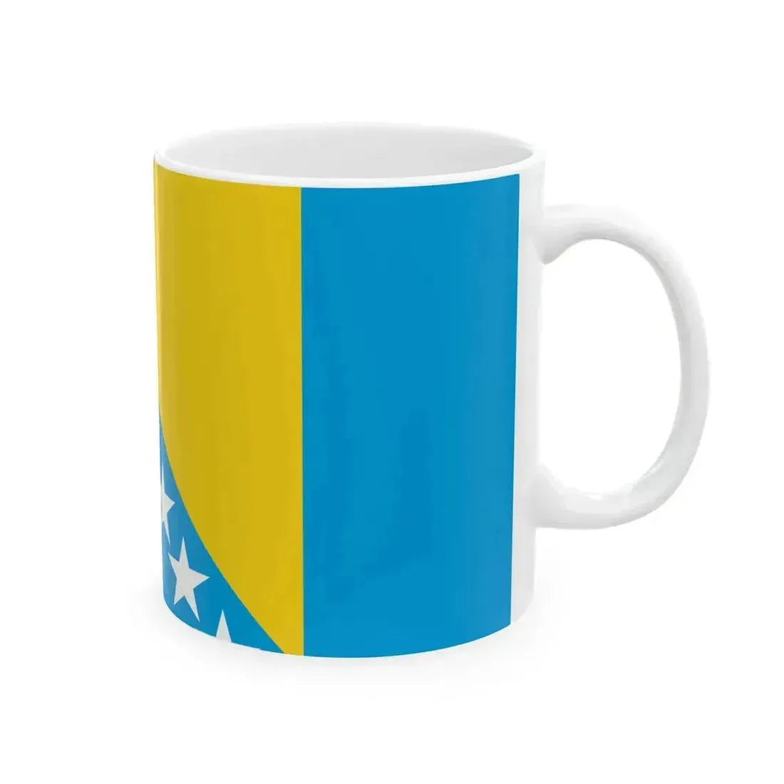 First Westendorp Proposal of BiH flag (Bosnia and Herzegovina) White Coffee Mug - Go Mug Yourself