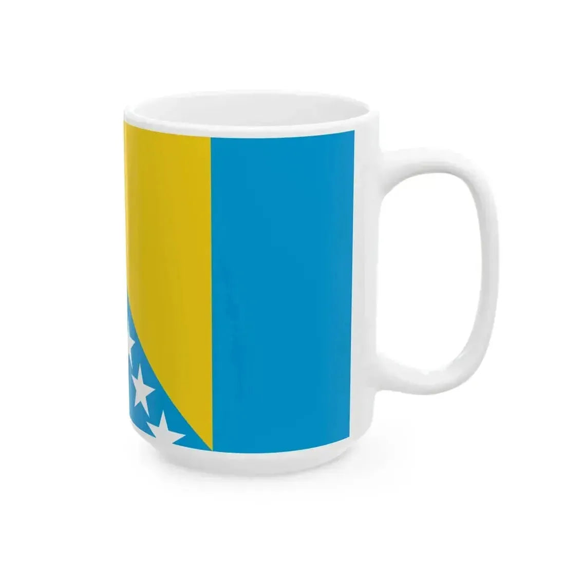 First Westendorp Proposal of BiH flag (Bosnia and Herzegovina) White Coffee Mug - Go Mug Yourself