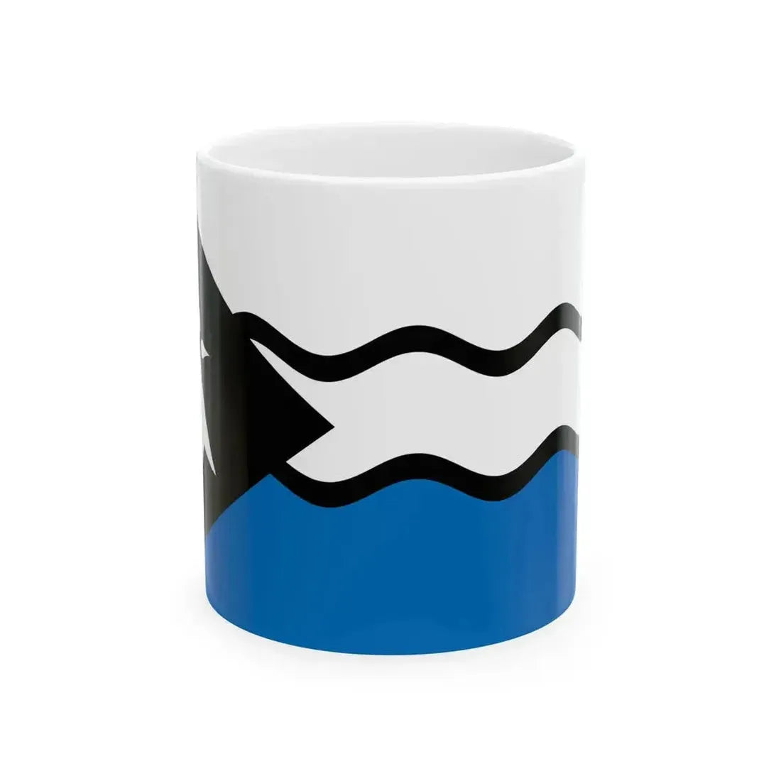 Fisel District Flag (France) White Coffee Mug 11oz - Go Mug Yourself