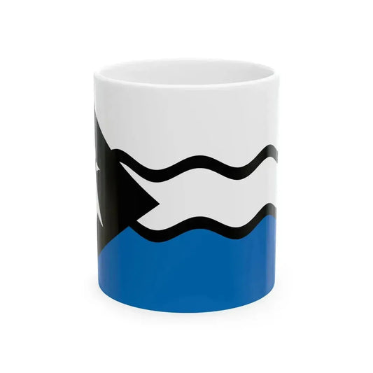 Fisel District Flag (France) White Coffee Mug 11oz - Go Mug Yourself