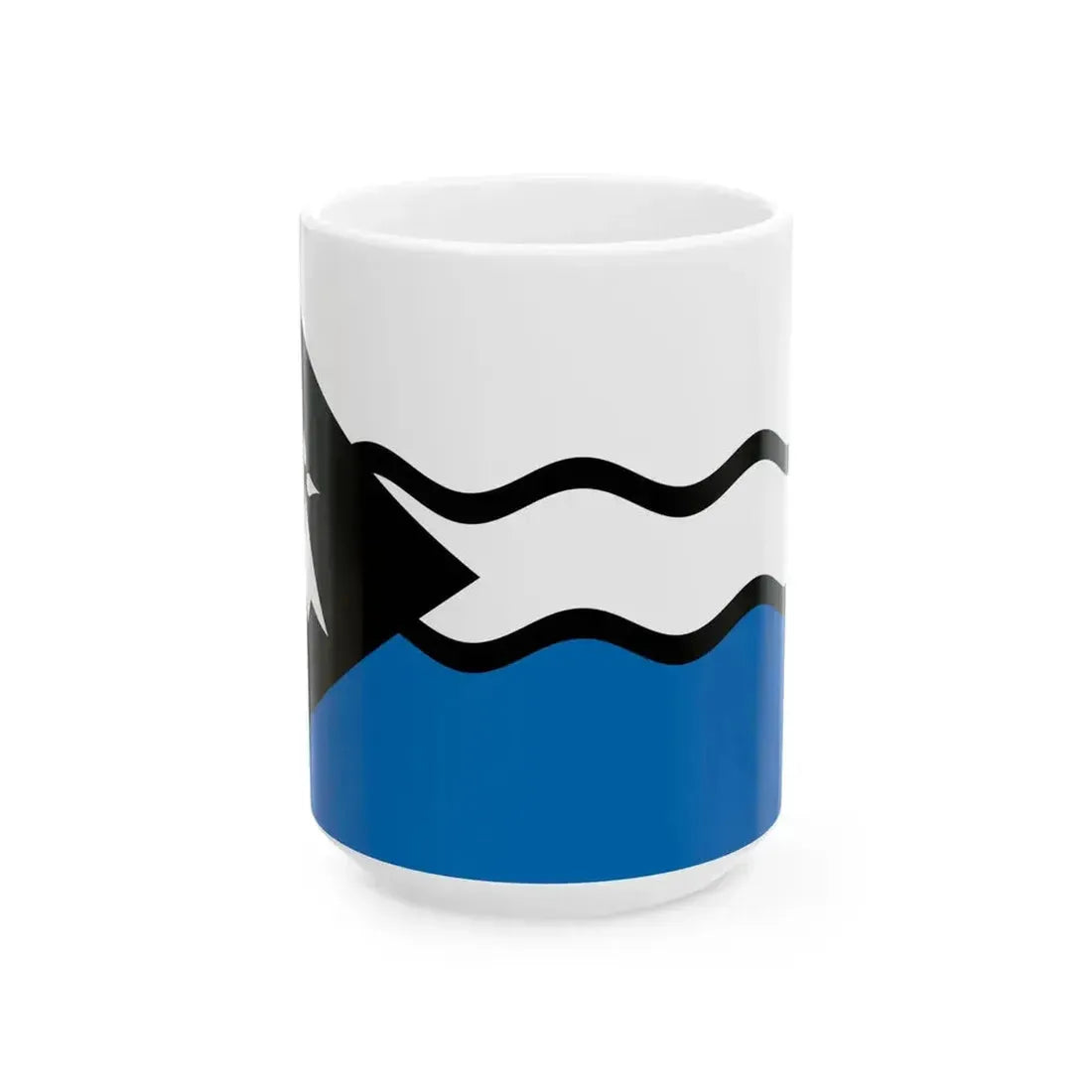 Fisel District Flag (France) White Coffee Mug 15oz - Go Mug Yourself