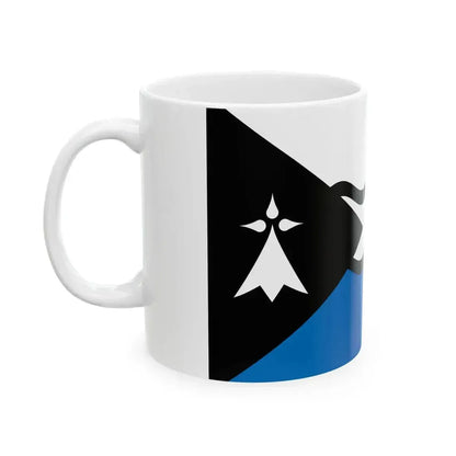 Fisel District Flag (France) White Coffee Mug - Go Mug Yourself
