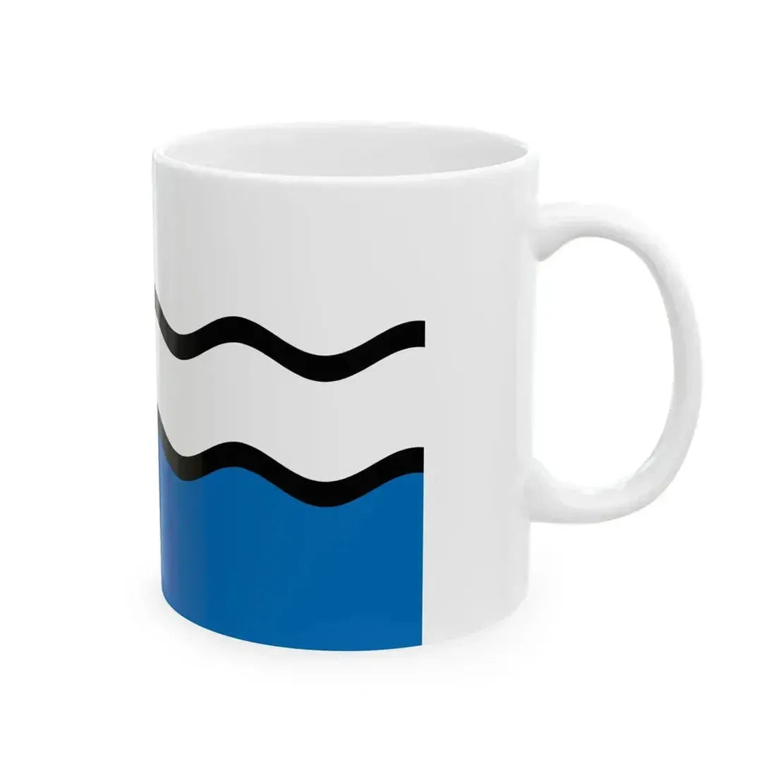 Fisel District Flag (France) White Coffee Mug - Go Mug Yourself