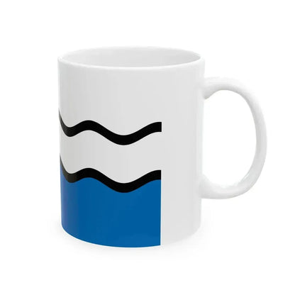 Fisel District Flag (France) White Coffee Mug - Go Mug Yourself