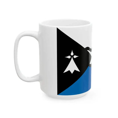 Fisel District Flag (France) White Coffee Mug - Go Mug Yourself