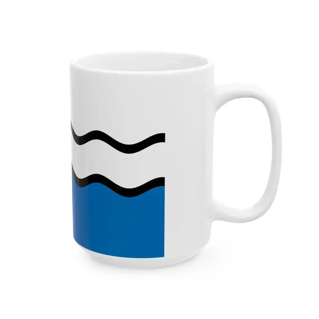 Fisel District Flag (France) White Coffee Mug - Go Mug Yourself
