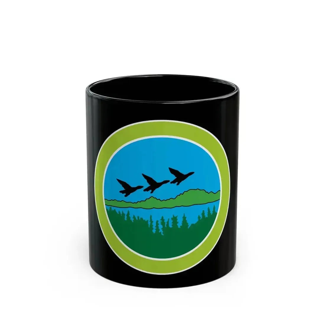 Fish and Wildlife Management (Boy Scout Merit Badge) Black Coffee Mug 11oz - Go Mug Yourself