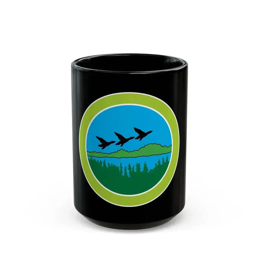 Fish and Wildlife Management (Boy Scout Merit Badge) Black Coffee Mug 15oz - Go Mug Yourself