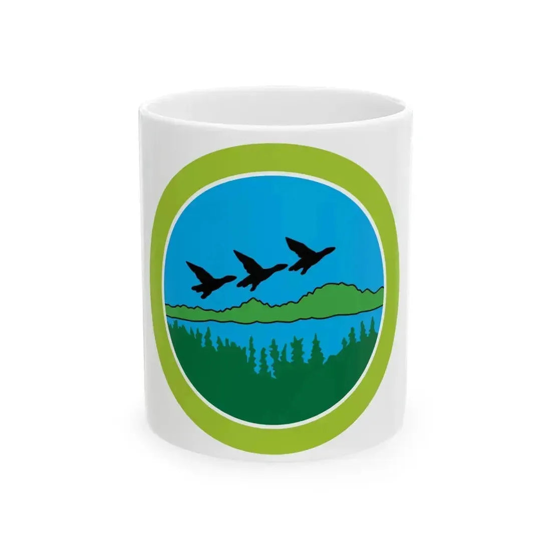 Fish and Wildlife Management (Boy Scout Merit Badge) White Coffee Mug 11oz - Go Mug Yourself