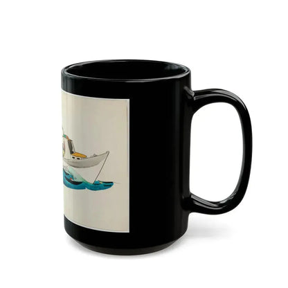 Fisherman Illustration - Black Coffee Mug - Go Mug Yourself