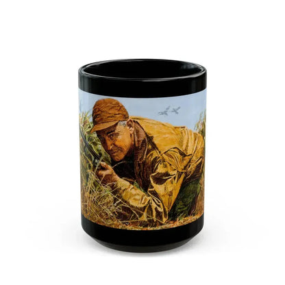 Fishing and hunting illustrations (2) - Black Coffee Mug 15oz - Go Mug Yourself