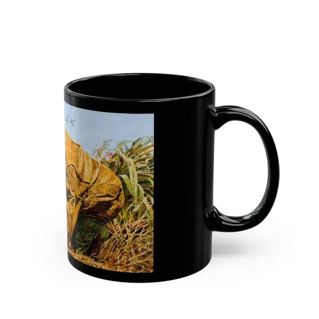 Fishing and hunting illustrations (2) - Black Coffee Mug - Go Mug Yourself