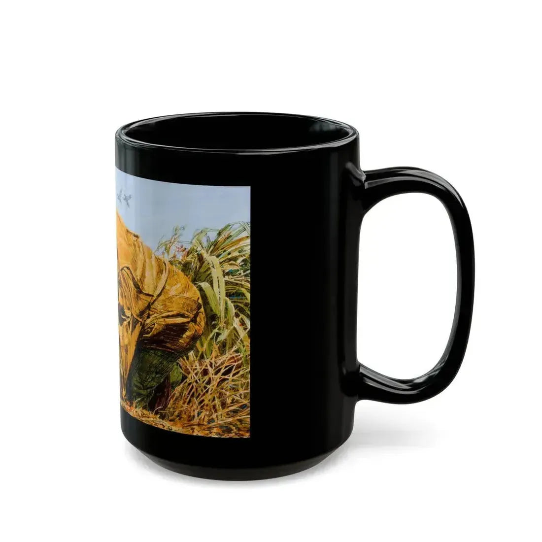 Fishing and hunting illustrations (2) - Black Coffee Mug - Go Mug Yourself
