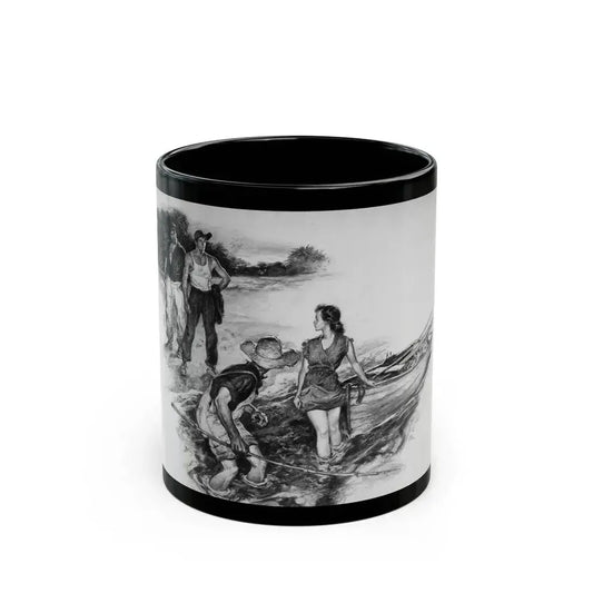 Fishing Interrupted - Black Coffee Mug 11oz - Go Mug Yourself