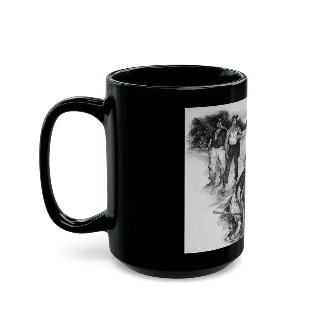 Fishing Interrupted - Black Coffee Mug - Go Mug Yourself