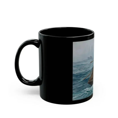 Fishing on Grand Banks , 1938 - Black Coffee Mug - Go Mug Yourself
