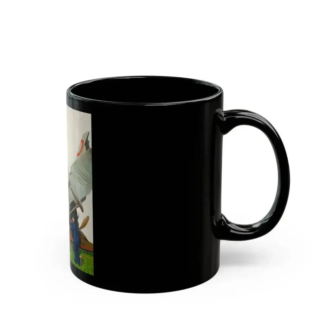 Fisk Co.--Time to Retire, advertising illustration - Black Coffee Mug - Go Mug Yourself