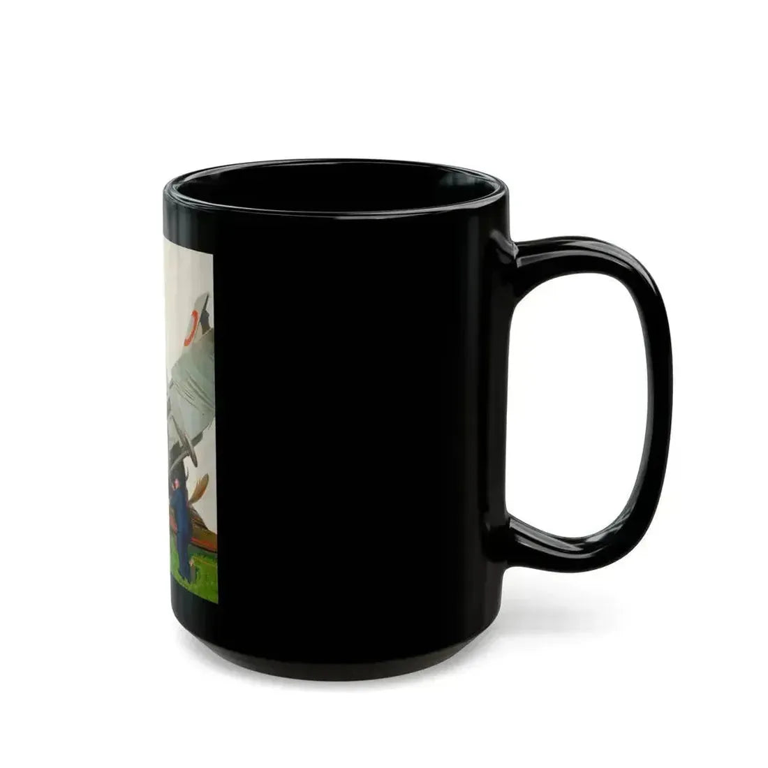 Fisk Co.--Time to Retire, advertising illustration - Black Coffee Mug - Go Mug Yourself