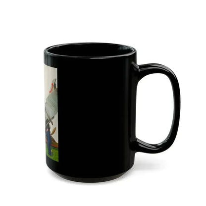 Fisk Co.--Time to Retire, advertising illustration - Black Coffee Mug - Go Mug Yourself