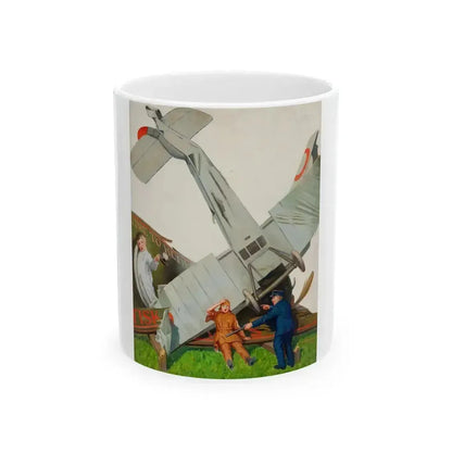 Fisk Co.--Time to Retire, advertising illustration - White Coffee Mug 11oz - Go Mug Yourself