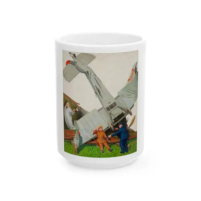 Fisk Co.--Time to Retire, advertising illustration - White Coffee Mug 15oz - Go Mug Yourself