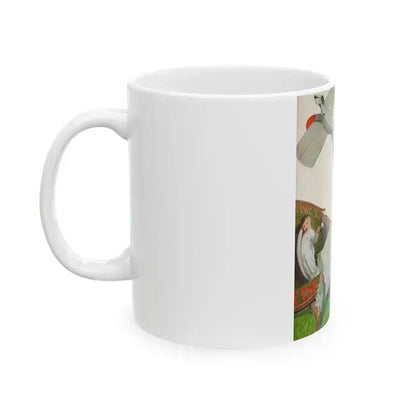 Fisk Co.--Time to Retire, advertising illustration - White Coffee Mug - Go Mug Yourself