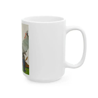 Fisk Co.--Time to Retire, advertising illustration - White Coffee Mug - Go Mug Yourself