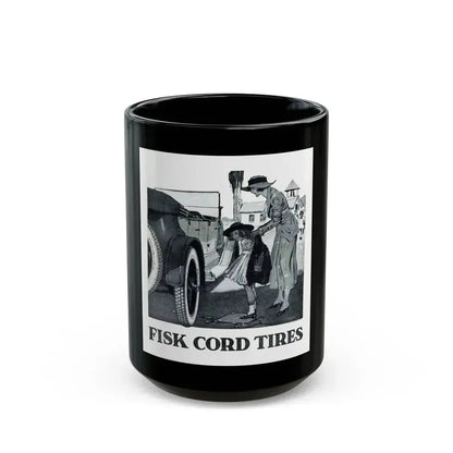 Fisk Cord Tires, Collier's, June 14, 1919 - Black Coffee Mug 15oz - Go Mug Yourself