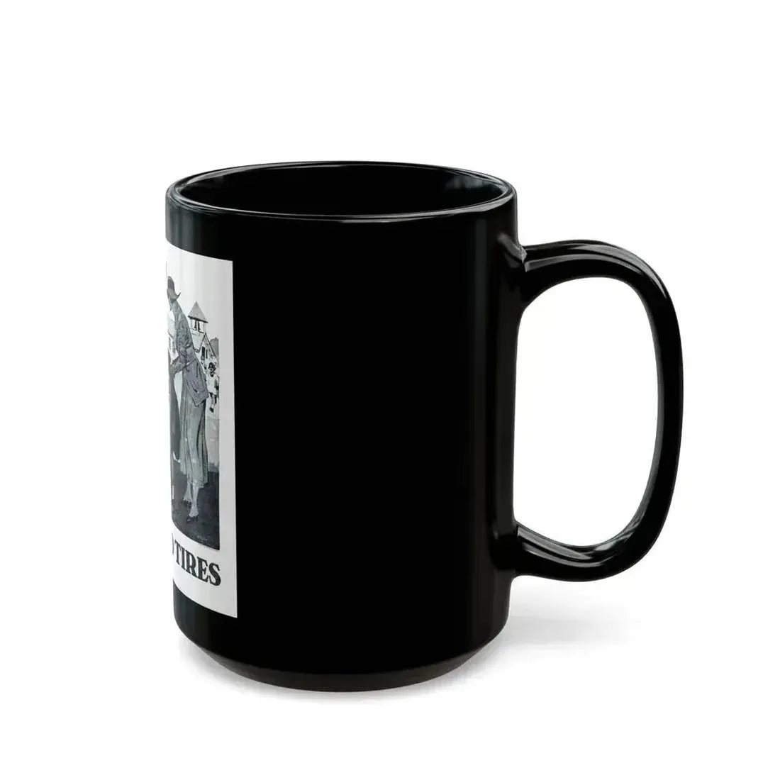 Fisk Cord Tires, Collier's, June 14, 1919 - Black Coffee Mug - Go Mug Yourself