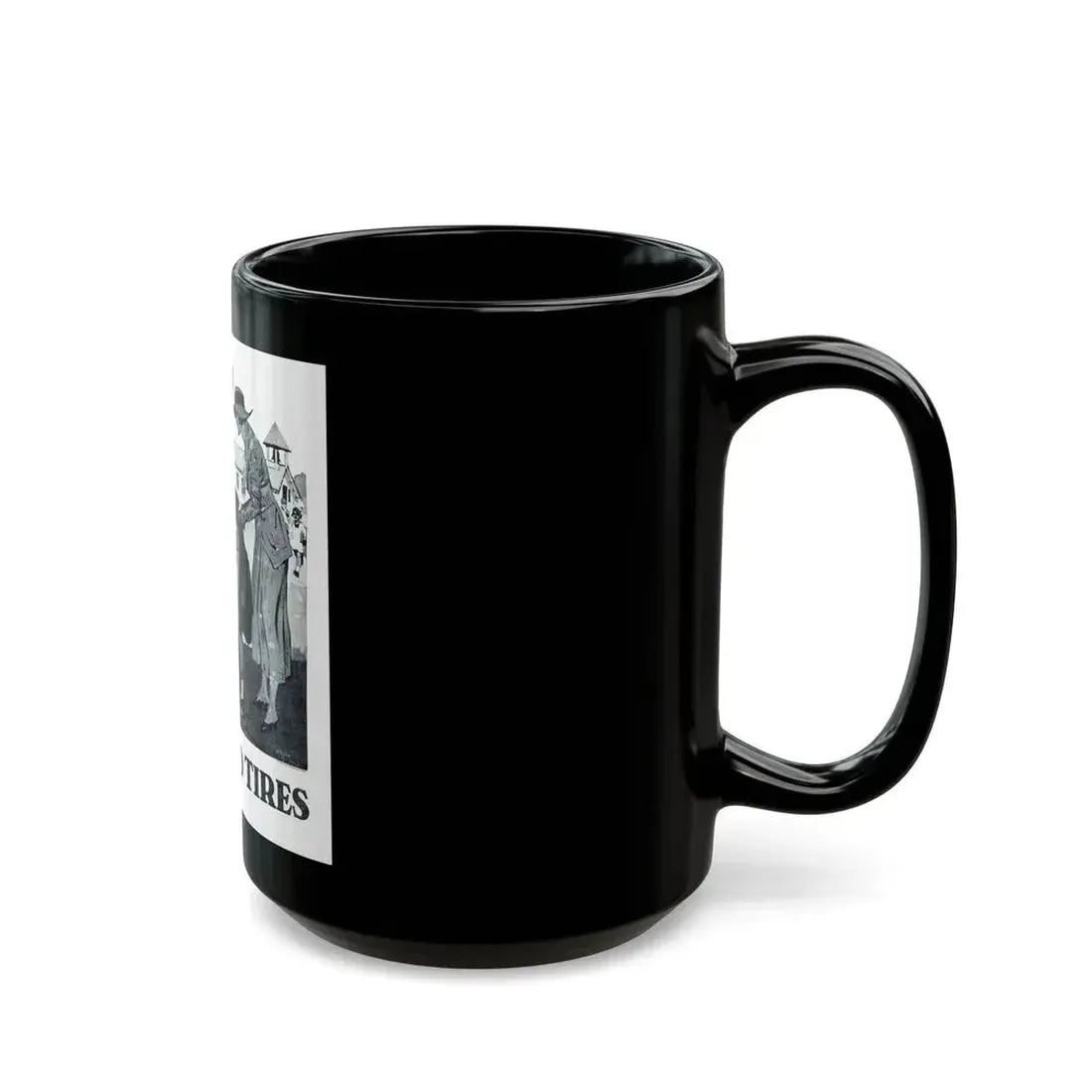 Fisk Cord Tires, Collier's, June 14, 1919 - Black Coffee Mug - Go Mug Yourself