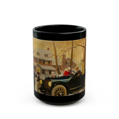 Fisk Tire, ad illustration - Black Coffee Mug 15oz - Go Mug Yourself